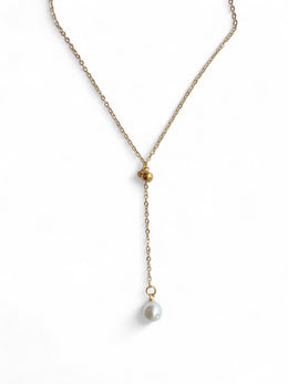 Silver + Gold Pearl Necklaces  P30