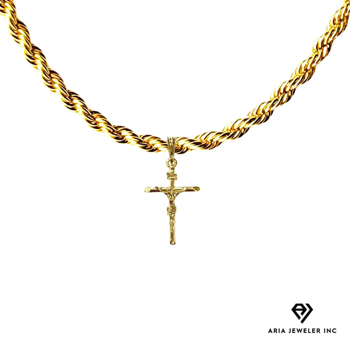 Chain with Small Gold Crucifix