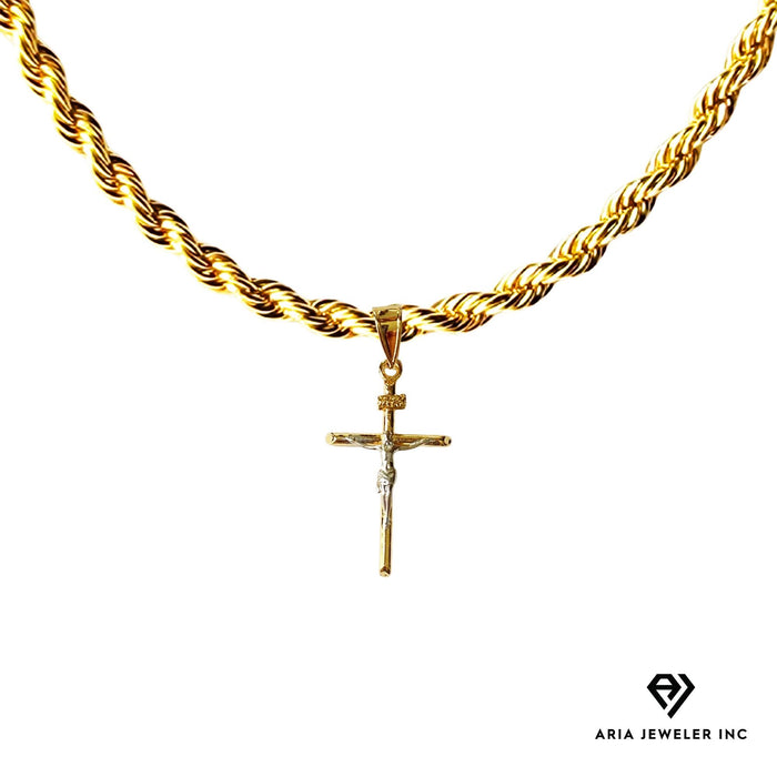 Chain with Gold Cross Pendant