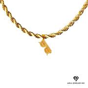 Chain with Gold Sun Glasses Pendant  P30