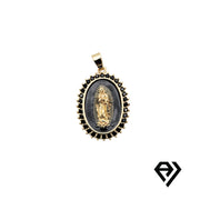 Chain with Black and Gold St. Mary