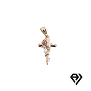 Chain with Rose Cross Pendant
