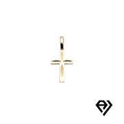 Chain with Indented Cross Pendant