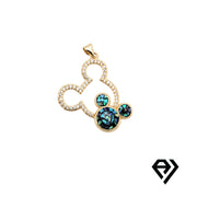 Chain with Mosaic Micky Mouse Pendant