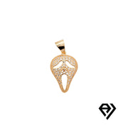 Chain with Gold Ghost Face Pendent