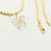 14k  gold plated Rope Necklaces with Butterfly, 14 Karat Unisex Chain for Women & Men  by Aria Jeweler