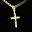 14k  gold plated Cross Chain Necklace Unisex Gift for Women & Men, Boyfriend, Girlfriend 14 Karat     gold plated Mariner Chain for Man by Aria jeweler