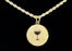 14k  gold plated Rope Necklace with Holy Communion Pendant Valentine Day Gift for Women & Men,  gold plated Rope Necklace with Holy Communion Pendant Necklace by Aria Jeweler