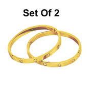 Gold Bangle Bracelet Set