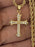 Rope chain with catholic cross charm