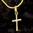 gold plated   Chain with Cross Valentine Day Gift for Women & Men,  gold plated   Chain Necklace by Aria Jeweler