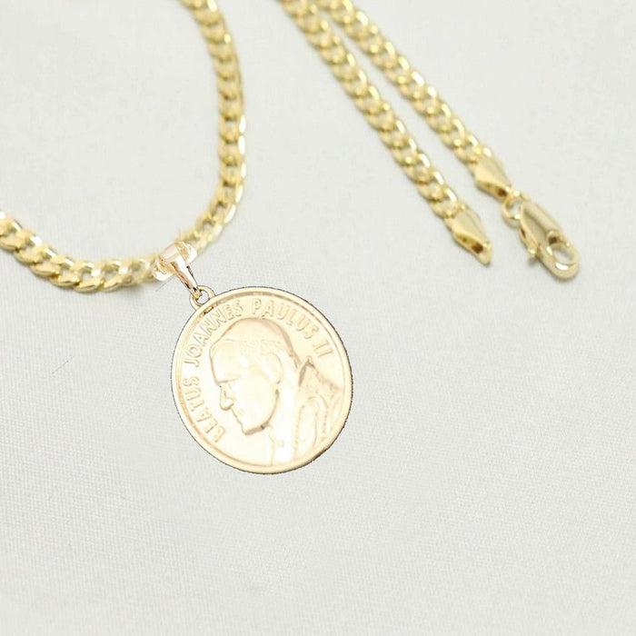 14k  gold plated Chain Clearance with Saint Paul Charm, Easter Gift for Women & Men, Mother's Day, Father's Days , 14 Karat  gold plated Necklace by Aria Jeweler