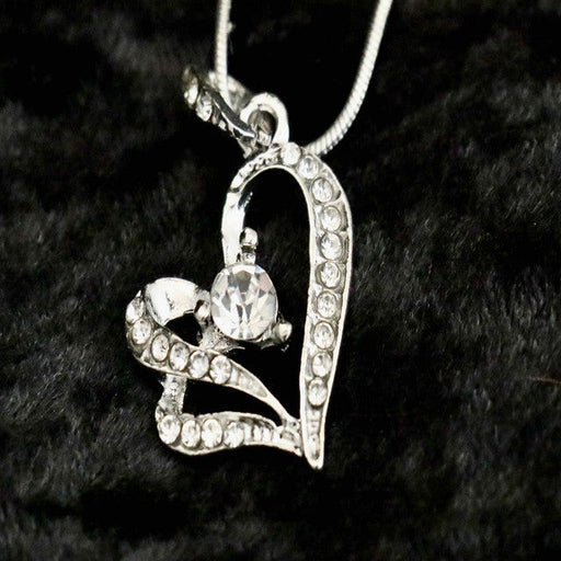 Silver   Chain with Heart Nugget Valentine Gift for Women & Men, Silver   Chain Necklace by Aria Jeweler