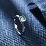 Green Moissanite Ring