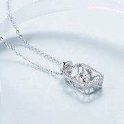 5mm Rectangle Moissanite Necklace