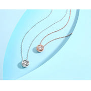 Round Moissanite Bracelet Earrings Necklace Jewelry Set