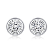 Round Moissanite Bracelet Earrings Necklace Jewelry Set