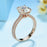 5CT Solitaire Moissanite Rose gold Ring