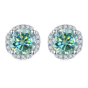 Green Moissanite Earrings