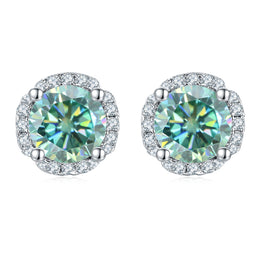 Green Moissanite Earrings