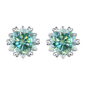 Green Moissanite Earrings