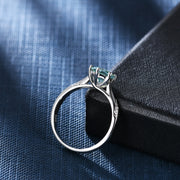 Green Moissanite Ring