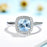 Silver Aquamarine Gemstone Ring
