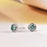 0.5ct Green Moissanite Earrings