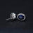 2.02CT Oval Natural Blue Sapphire Gemstone Stud Earrings