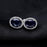 2.02CT Oval Natural Blue Sapphire Gemstone Stud Earrings