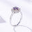 Silver Alexandrite Gemstone Ring