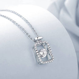 5mm Rectangle Moissanite Necklace