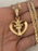 Mariner chain with gold heart flower charm