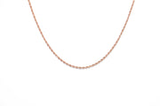 Rose gold chain with crucifix