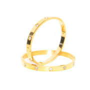 Gold Bangle Bracelet Set