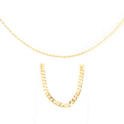 4mm Cuban Chain and Bracelet Set