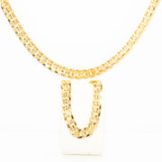 10mm Cuban Chain and Bracelet Set