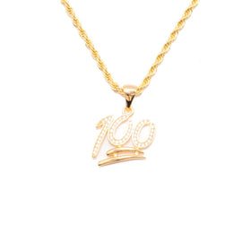 Rope with 100 Emoji Pendant