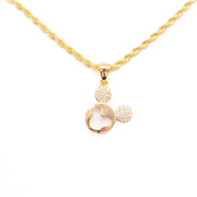 Chain with Diamond Mickey Pendant