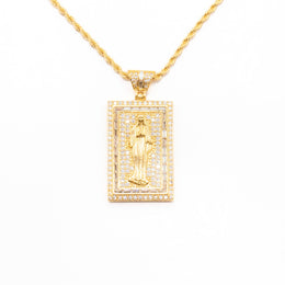 Chain with Diamond St. Mary Pendant