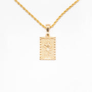 Chain with Golden Rose Pendant