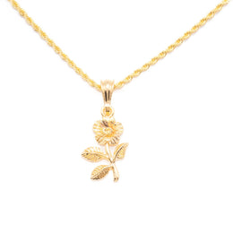 Chain with Sunflower Pendant