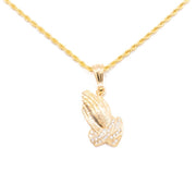 Chain with Praying Hands Pendant