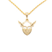 Chain with Dove Heart Pendant