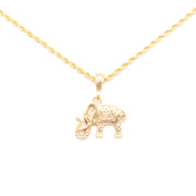 Chain with Golden Elephant Pendant