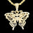 Rope chain with gold butterfly charm