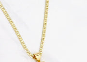 Mariner chain with diamond teddy bear charm