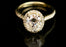 10k solid gold 3ct moissanite ring