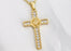 Mariner chain with diamond saint mary cross charm