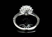 1.0ct Flower Moissanite Ring